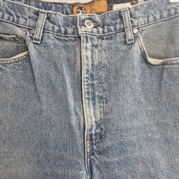 Levis Mens Vintage Y2k Retro Blue Silver Tab Straight Leg Size 34x29 - Picture 4 of 15